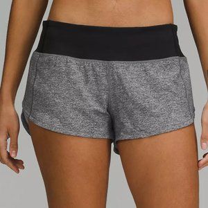 Speed Up Lined Short 2.5" in Heather Lux Multi Black/Black